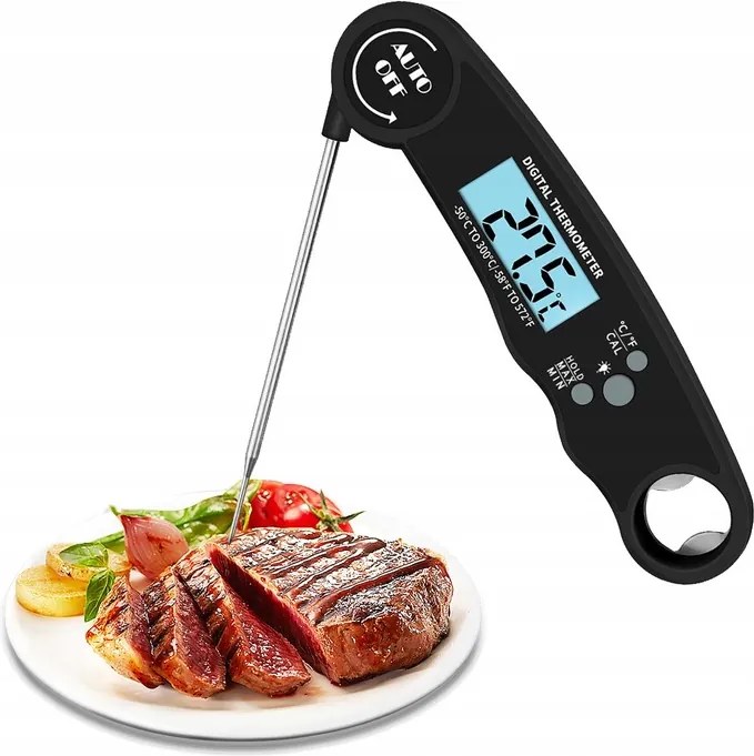 Konyhai Hőmérő -50-300°C Vezeték Nélküli Digitális LCD Steak Hús Szonda