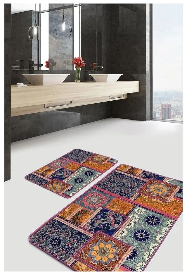 Bársony fürdőszobai kilépő szett 2 db-os 60x100 cm – Mila Home