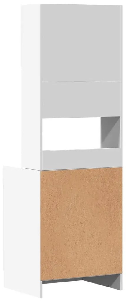 fehér szerelt fa konyhaszekrény 60 x 50 x 180 cm