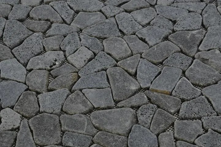 Andezit mozaik Garth, burkolat - fekete/sötétszürke