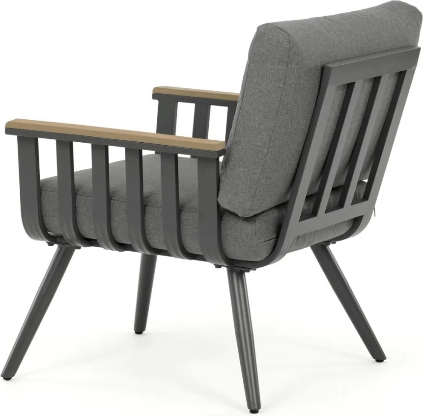 Kerti bútor garnitúra, alumínium, szürke, AZS-S1921 GREY