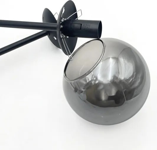 Brilagi - MALIVA felületre szerelhető csillár 4xE14/15W/230V fekete/füstszínű