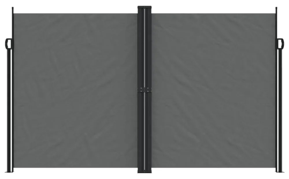 antracitszürke behúzható oldalsó napellenző 200 x 1000 cm