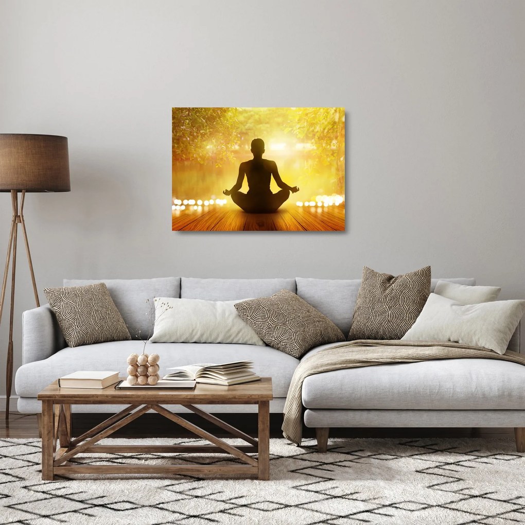 Kép - Meditáció (üvegen) (70x50 cm)