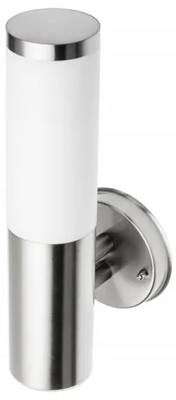 Lámpa Kerti lámpatest MILAN-A,E27, MAX.40W, IP54, AC220-240V, 50-60Hz, egyenes fali lámpa, inox