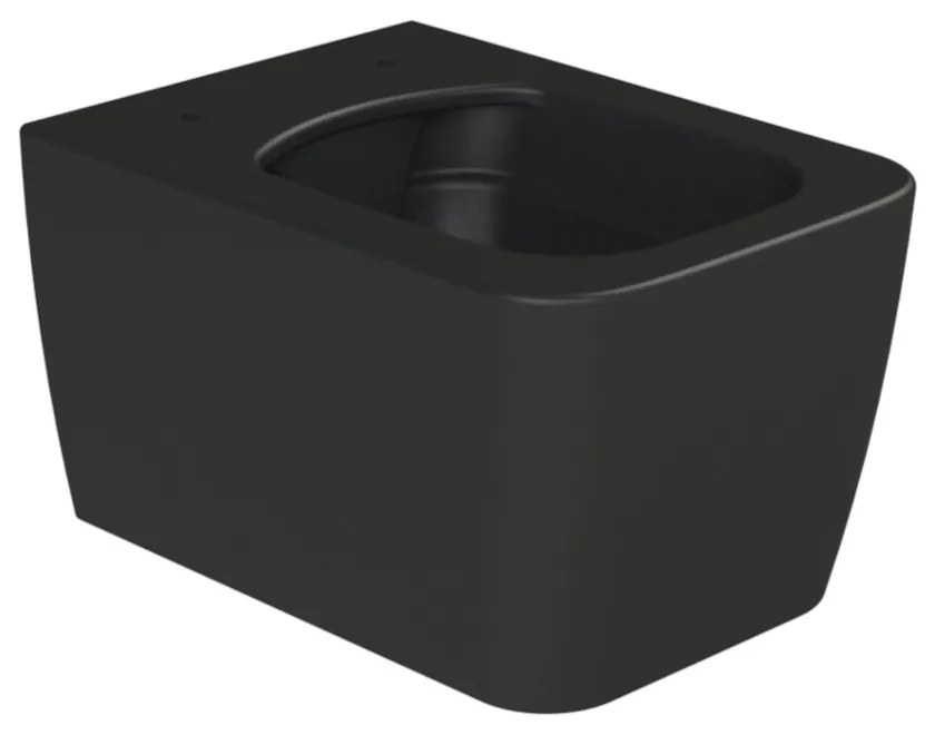 CeraStyle HERA fali WC - MATT FEKETE - rimless - perem nélküli - rejtett szerelésű