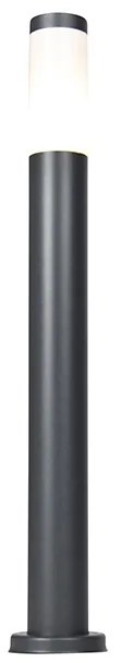 Antracit szürke oszloplámpa 80 cm IP44 opál - Rox