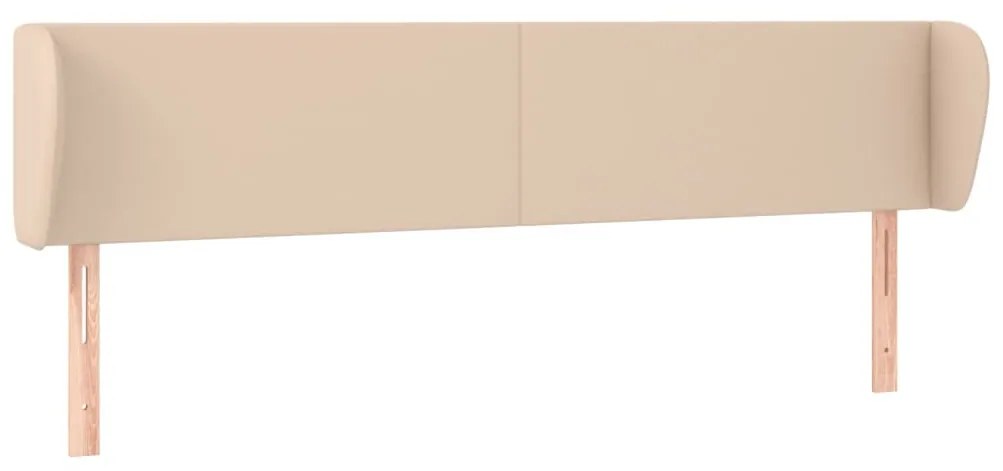 cappuccino műbőr szárnyas fejtámla 183x23x78/88 cm