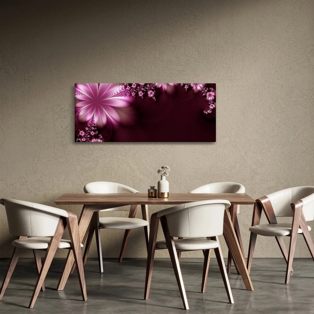 Az absztrakció képe - virágok (120x50 cm)