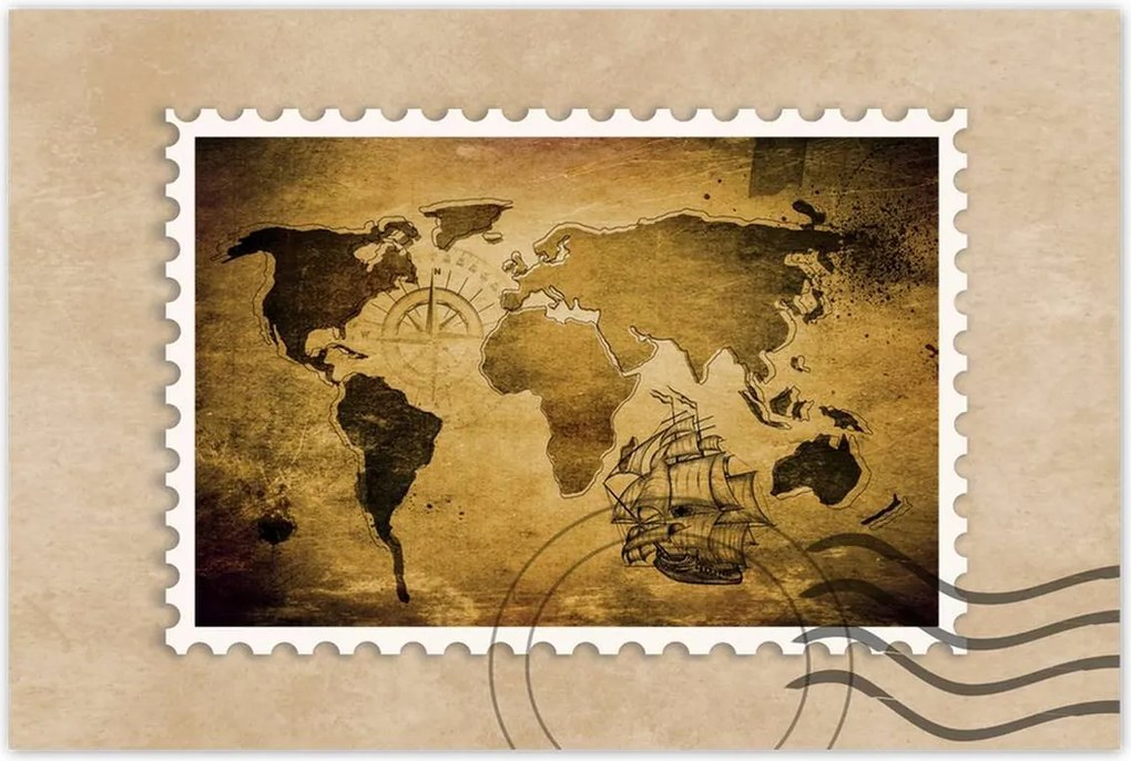 Poszterek 90x60 Régi vintage térkép