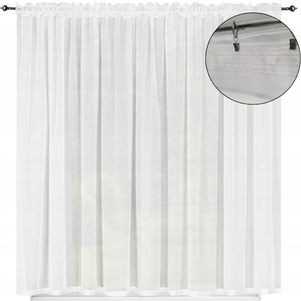 Kész függöny klasszikus sima hosszú 300x270 balkonra, kész függönyök sima