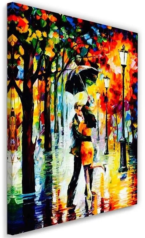 Gario Vászonkép Szerelmespár egy esernyo alatt Méret: 60 x 90 cm