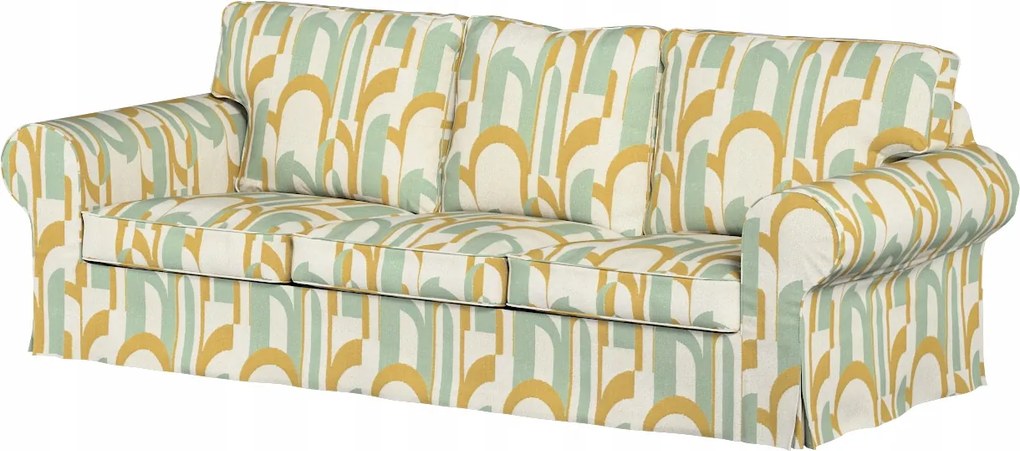 Ektorp 3 személyes kanapé huzat, összecsukható Ikea narancssárga