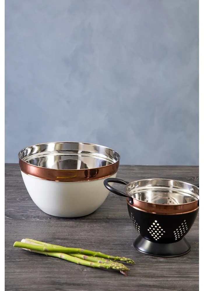 Rézszínű-bézs rozsdamentes acél tál ø 26 cm Prescott – Premier Housewares
