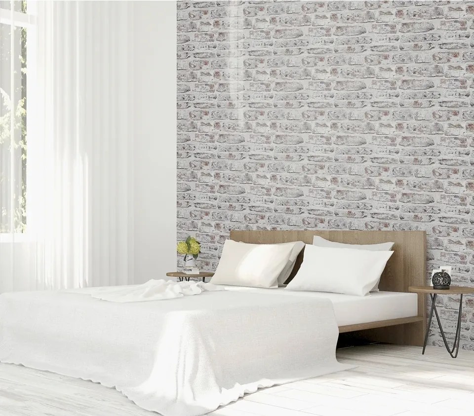 Arthouse Signature 1 White Brick barna-bézs téglamintás papír tapéta – 671100