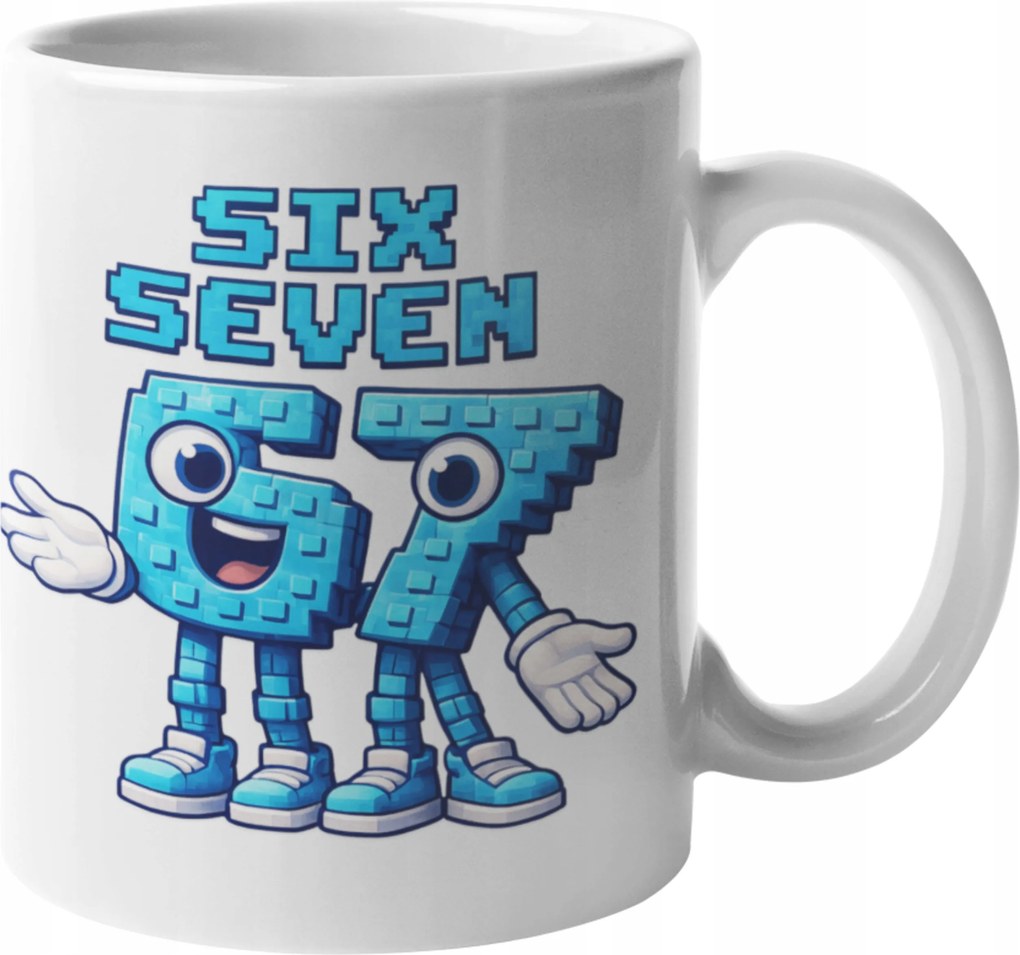 Bögre Ajándék Karácsonyra Brainrot Mémjátékos Tik Tok Six Seven 67