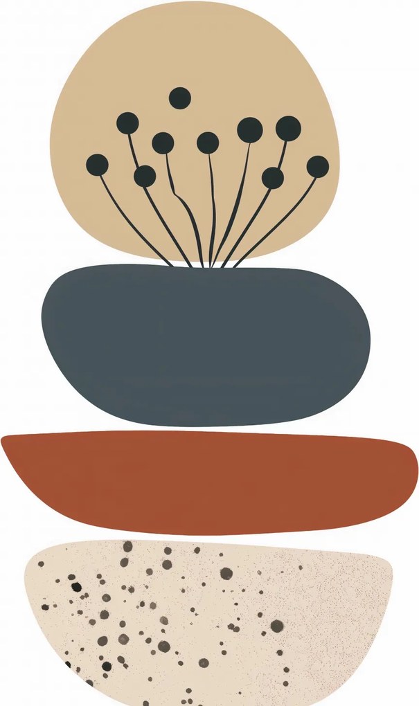 Poszter 40x55cm Organikus kompozíció