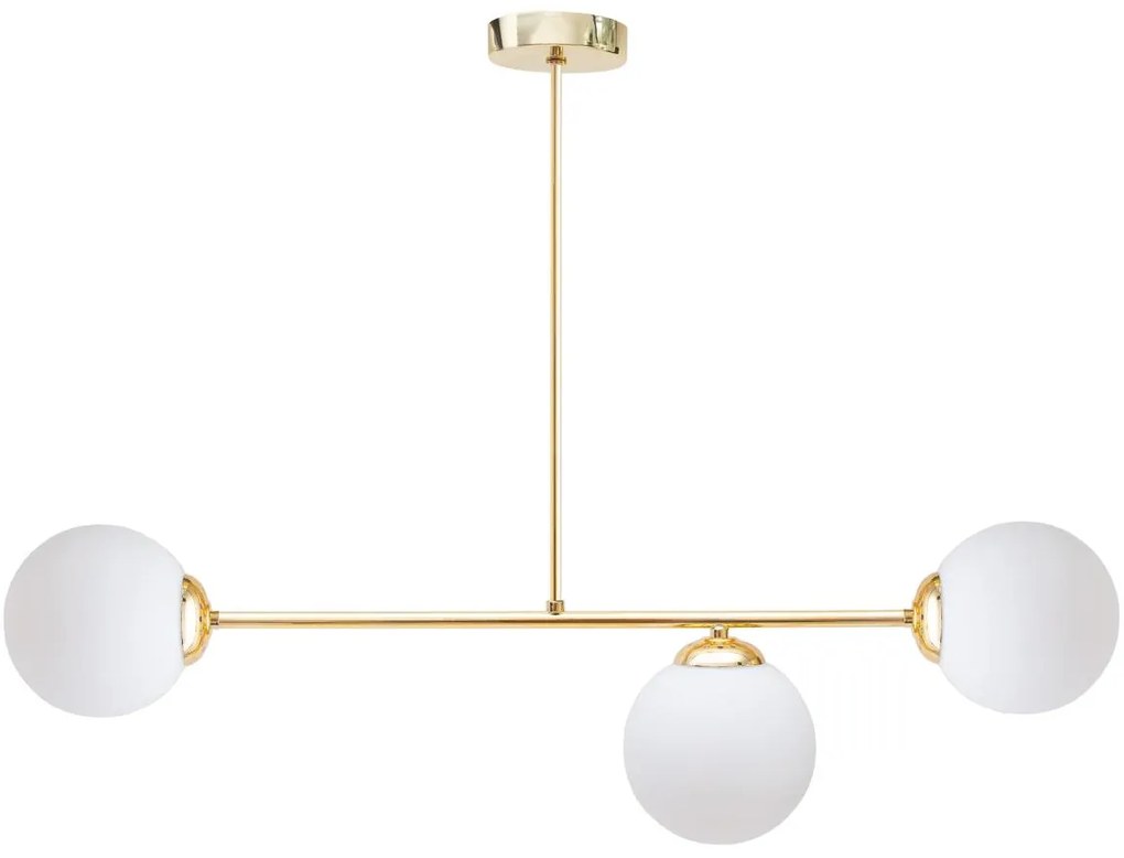 Csillár rúdon FIRA 3xE27/60W/230V arany