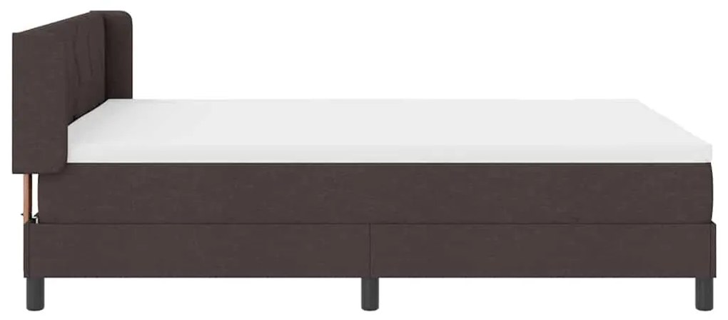 Boxspring ágy matraccal matracmal Sötét Barna 160 x 200 cm