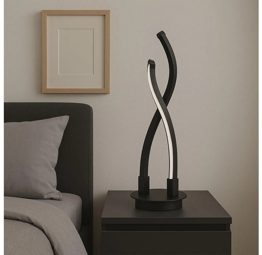 ONLI - LED Asztali lámpa DAFNE LED/12W/230V 4000K 48 cm fekete