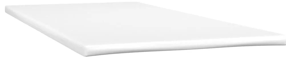sötétszürke bársony rugós és LED-es ágy matraccal 120x190 cm