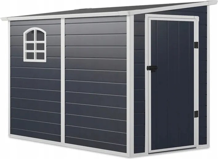 Kerti házikó műanyag szerszámtároló 247x143 cm Abiko