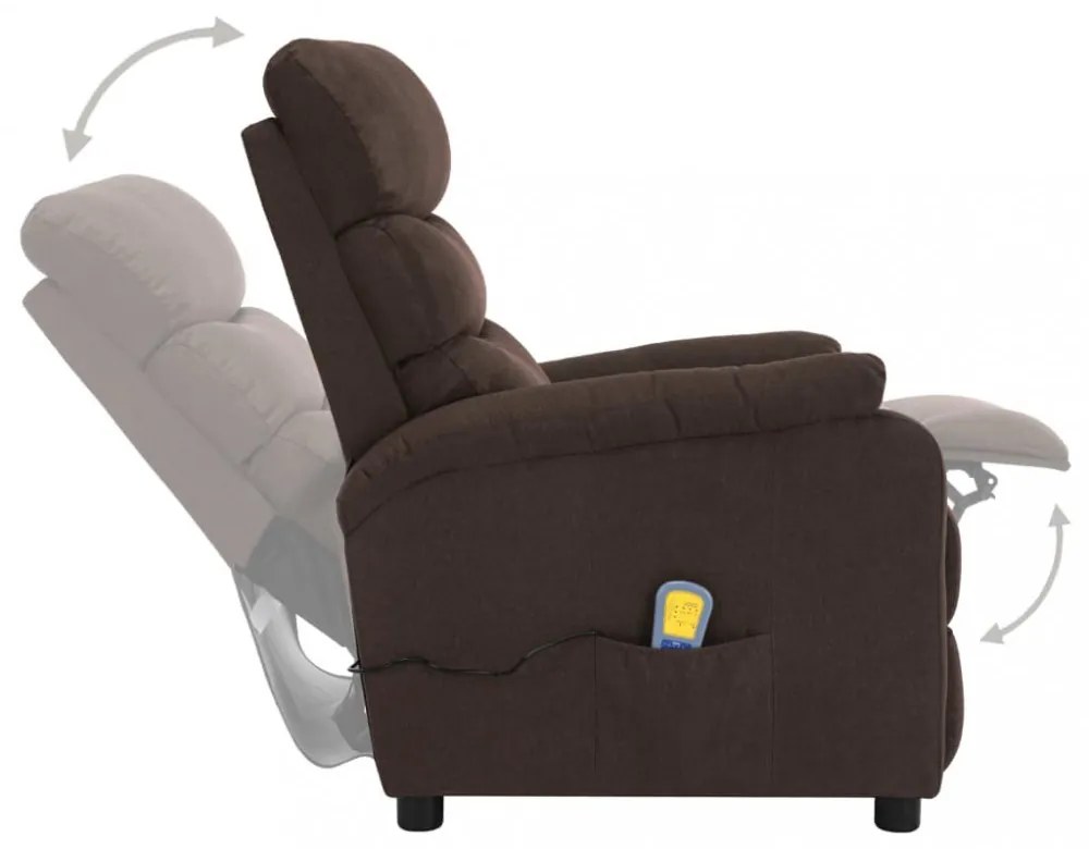 barna szövet elektromos masszázsfotel