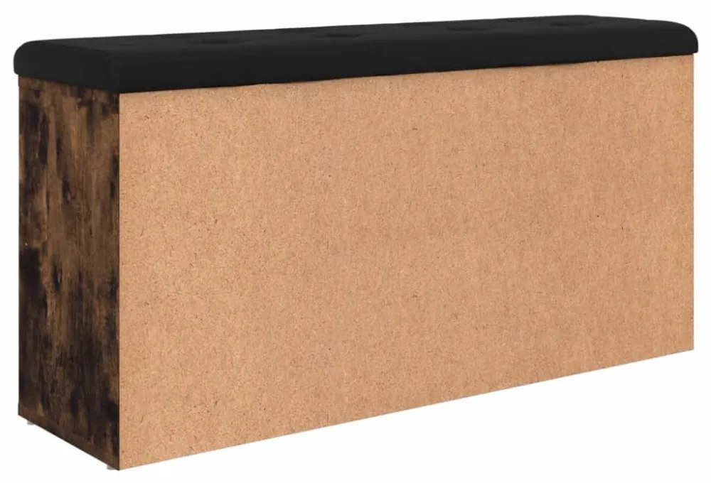 füstös tölgy színű szerelt fa cipőpad 102 x 32 x 50 cm