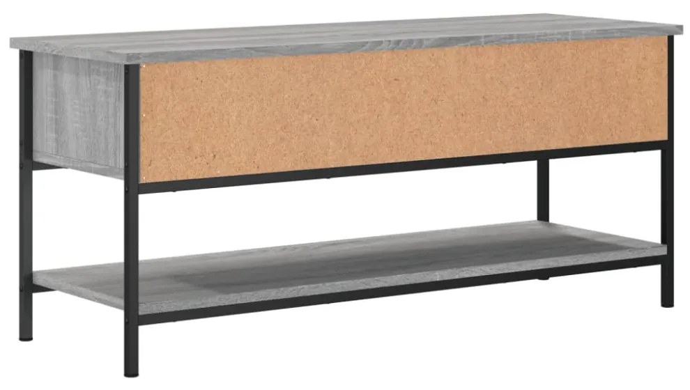 szürke sonoma színű szerelt fa TV-szekrény 100 x 35 x 45 cm