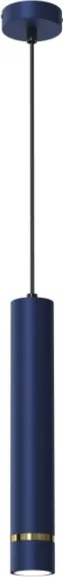 Ewilight Függő mennyezeti lámpa Tube 1xGU10 kék/arany