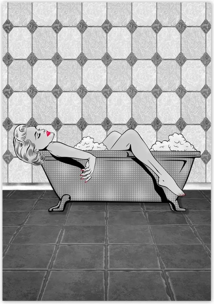 Poszterek 70x100 Marylin Monroe a kádban