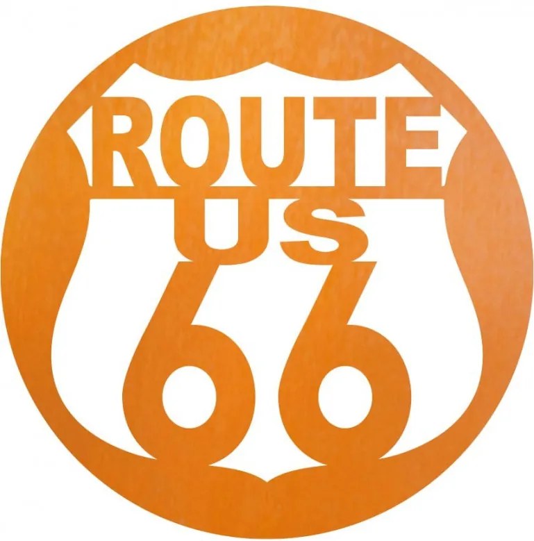 Fából készült falikép U.S. ROUTE 66