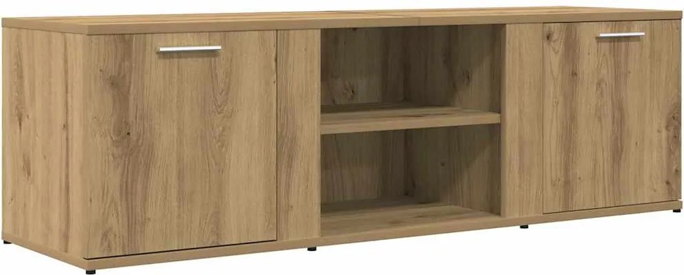 vidaXL TV szekrény Artisan tölgy 120x34x37 cm Műanyag fa
