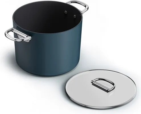 Joseph Joseph Space Magas fazék összecsukható fogantyúval és fedővel 25 cm