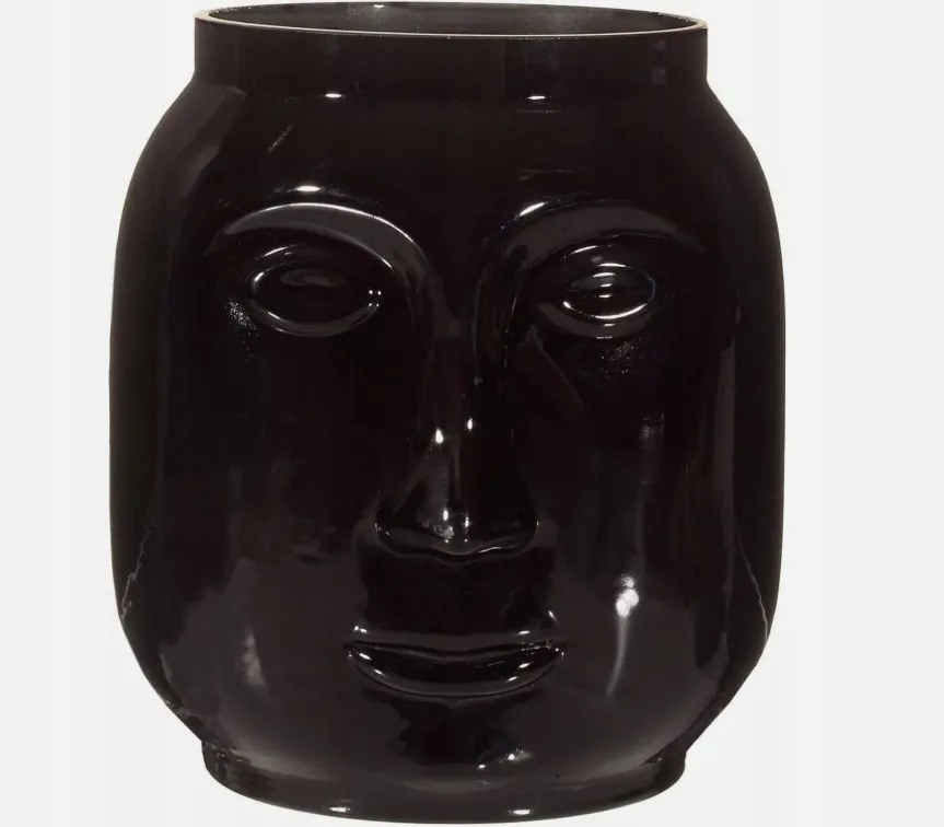 Virág váza fekete delux arcok