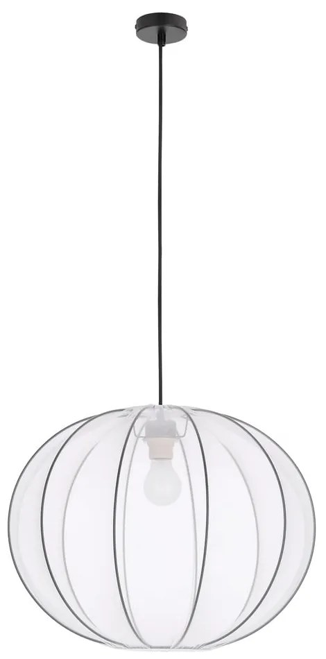 Fehér függőlámpa textil búrával ø 52 cm Mellow – Candellux Lighting