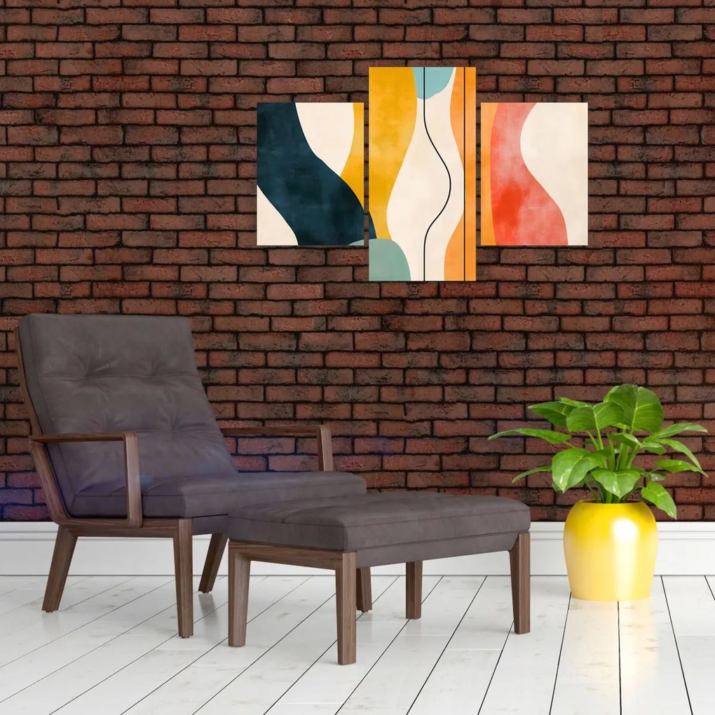 Kép - Minimalista színes illusztráció II. (90x60 cm)