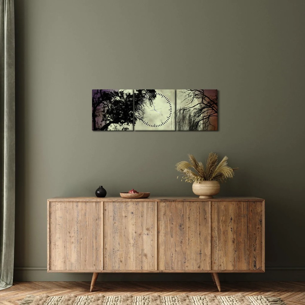Kép - Telihold a felszín felett (órával) (90x30 cm)
