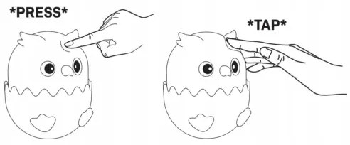 LED RGBW Dimmelhető gyermek érintős lámpa LED/1W/5V USB 1200 mAh bagoly rózsaszín