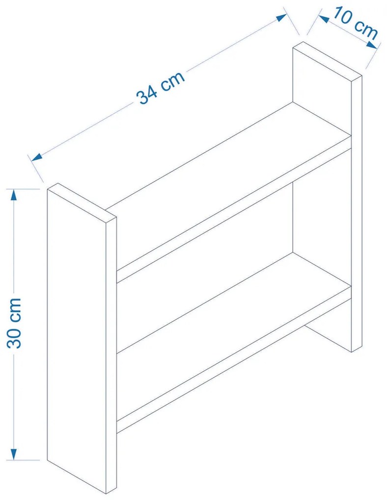 Denver Sapphire Oak konyhai polc