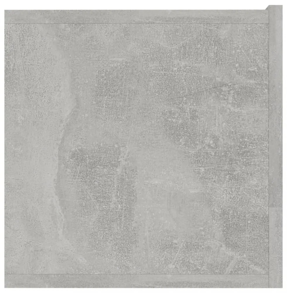 betonszürke szerelt fa TV-szekrény 120 x 30 x 30 cm