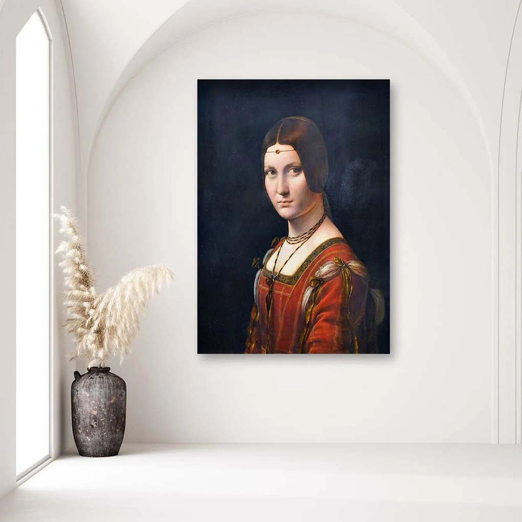 Gario Vászonkép La belle feronierre - Leonardo da Vinci, reprodukció Méret: 80 x 120 cm