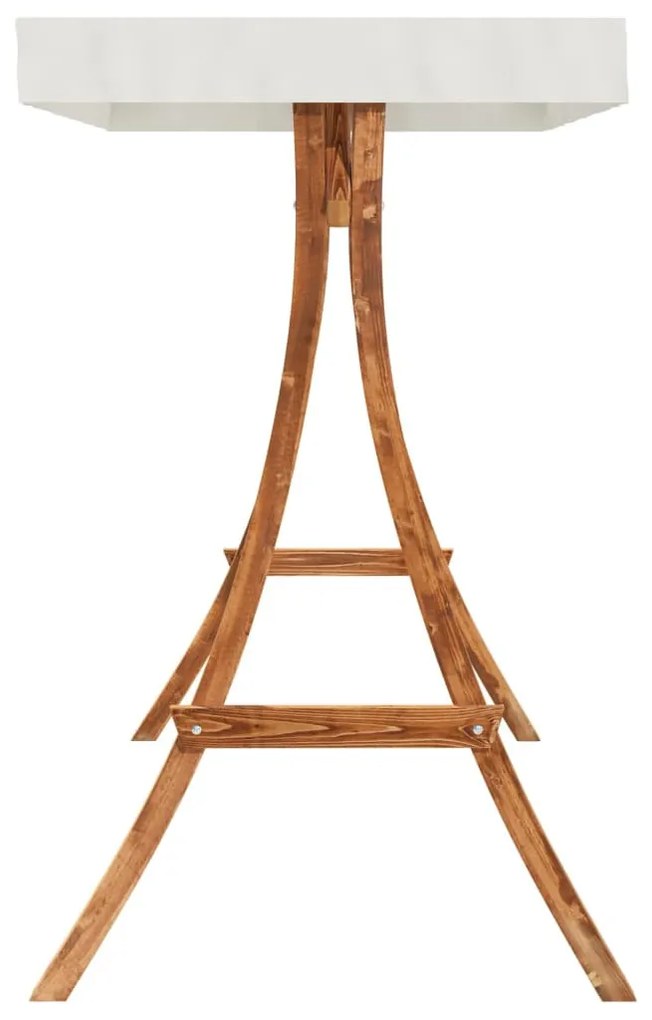 tömör lucfenyő baldachinos hintapad tíkfa kivitelezéssel