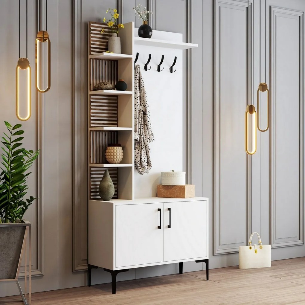 Viyana White cipősszekrény és polcok