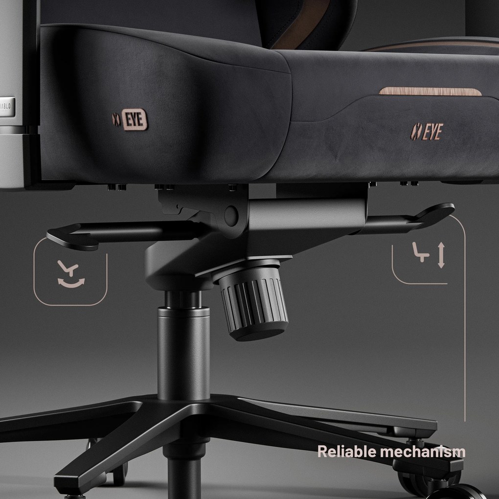 Gamer szék fekete puha Normal Size: Diablo X-Eye 2.0 Soft Black