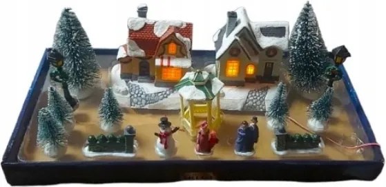 Karácsonyi falu Magic Village Karácsonyi Dekoráció Led Világítással