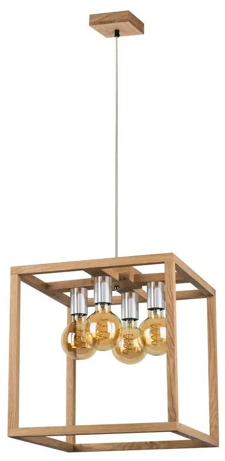 Spot-Light 61580474 - KAGO 4 ágú függeszték E27/60W/230V