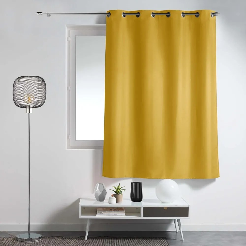 Sárga függöny 140x180 cm Essentiel – douceur d'intérieur