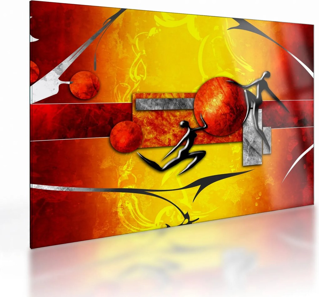 Kép - Az emberiség festménye (üvegen) (70x50 cm)
