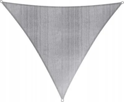 Lumaland napellenző háromszög 3x3x3m világosszürke, rögzítőkötéllel
